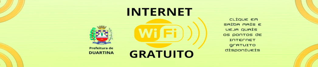 Wi‑Fi Gratuito em Duartina