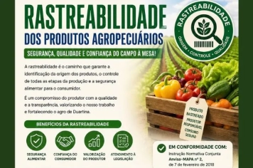 Secretaria de Agricultura e Meio Ambiente orienta produtores sobre rastreabilidade dos produtos agropecuários