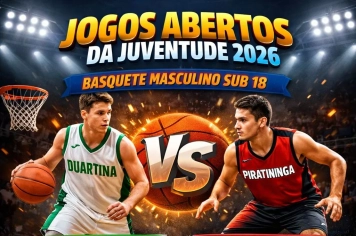 Duartina disputa jogos de basquete e voleibol nos Jogos Abertos da Juventude 2026 neste sábado (4)