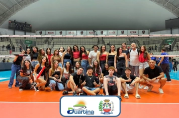Alunos de Duartina vivem noite especial após convite para jogo da Superliga de Vôlei 