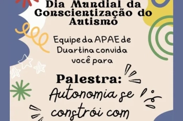Palestra ‘Autonomia se constrói com apoio’