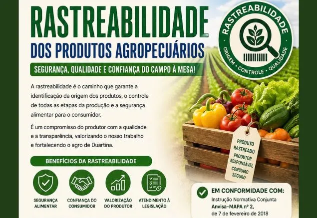 Secretaria de Agricultura e Meio Ambiente orienta produtores sobre rastreabilidade dos produtos agropecuários