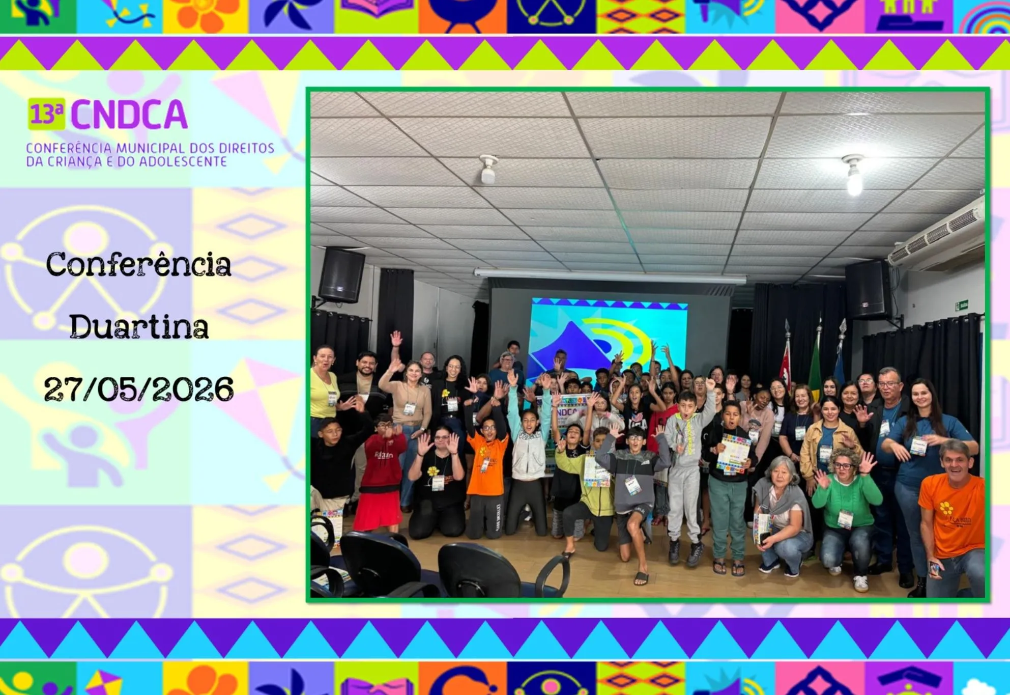 Conferência Municipal dos Direitos da Criança e do Adolescente reúne autoridades e destaca protagonismo juvenil em Duartina