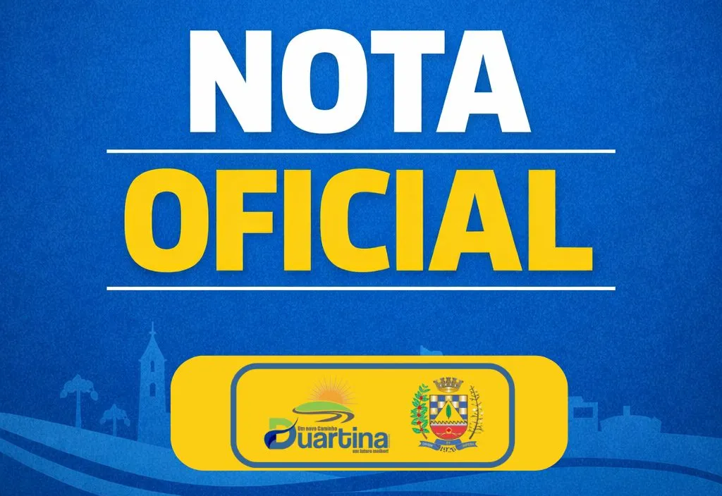 Nota oficial: Prefeitura de Duartina esclarece caso recentemente exposto nas redes sociais