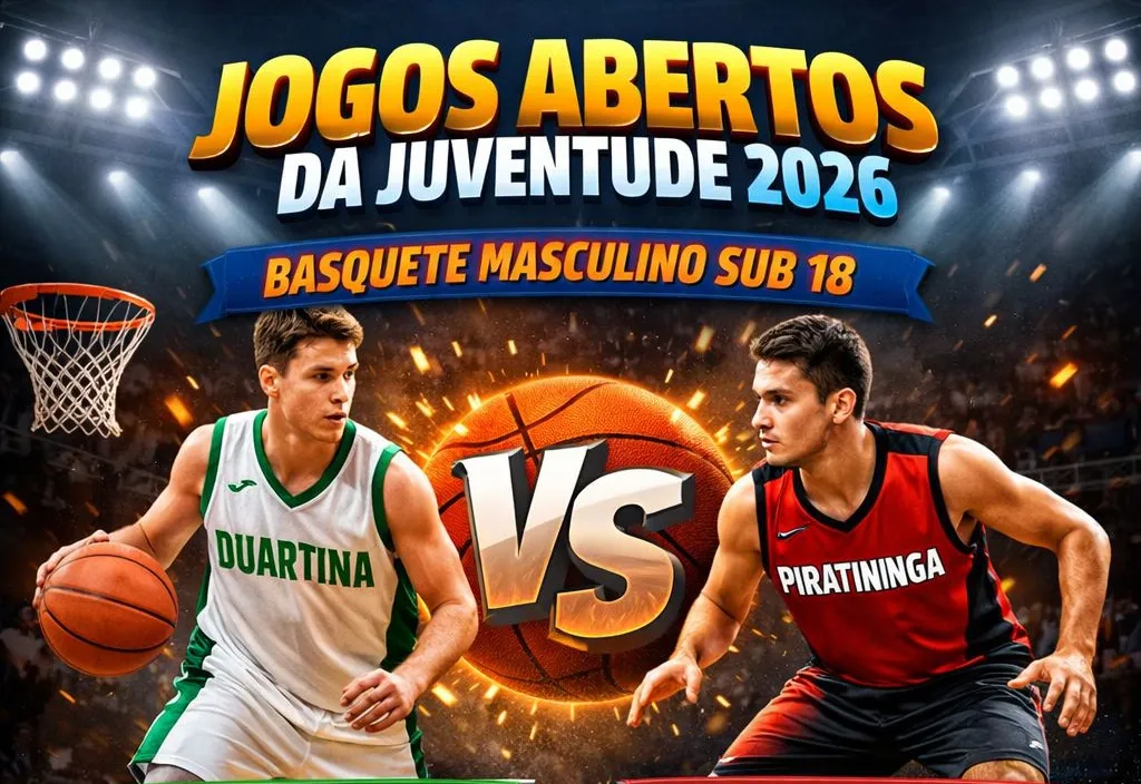 Duartina disputa jogos de basquete e voleibol nos Jogos Abertos da Juventude 2026 neste sábado (4)