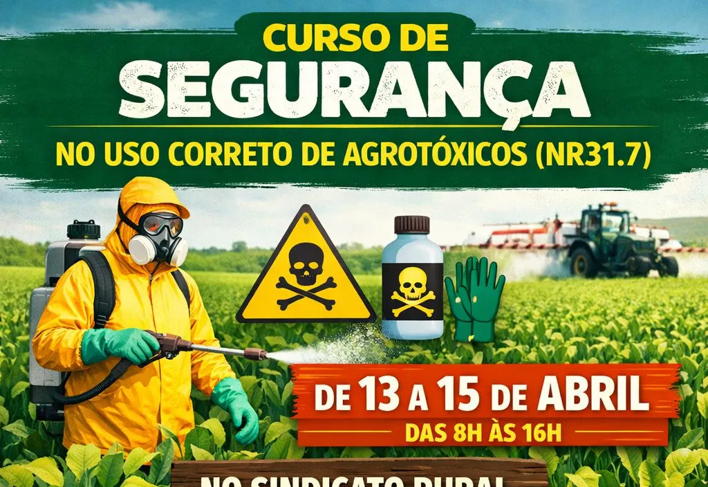 Curso de Segurança no Uso Correto de Agrotóxicos (NR31.7)