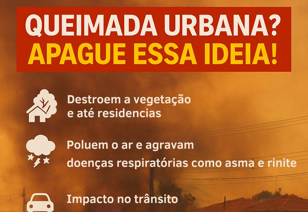 QUEIMADA URBANA? APAGUE ESSA IDEIA! 