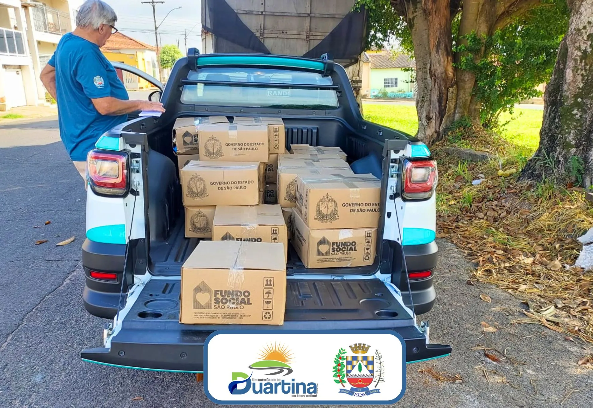 Fundo Social de Duartina realiza entrega de cestas básicas a famílias em situação de vulnerabilidade