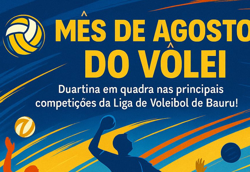 Agosto é o mês do vôlei para as equipes de Duartina